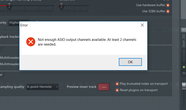 SOLVED! - FL Studio Not Enough ASIO Output Channels Available